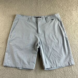 NEW Travis Matthew Shorts Mens 38 Blue Chino Golf Hybrid Outdoor Beach Modern‎